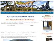 Tablet Screenshot of explore-guadalajara.com